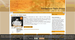 Desktop Screenshot of fondazionepaolograssi.it