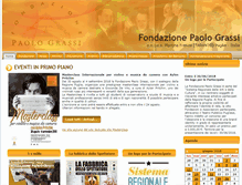 Tablet Screenshot of fondazionepaolograssi.it